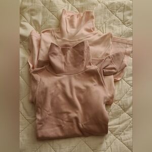 Partners Women's Turtleneck set of 2 Pink